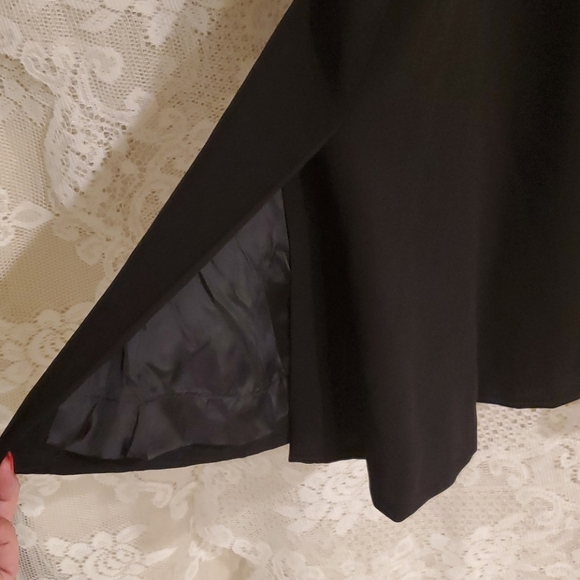 VTG designer Escada Hip Pleat black skirt sz 44 - Picture 3 of 12